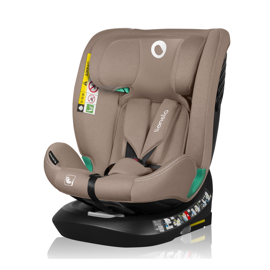 Lionelo - Autosedačka se základnou otočná BASTIAAN ONE i-Size 40-150 cm Beige Sand