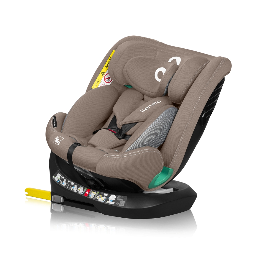 Lionelo - Autosedačka se základnou otočná BASTIAAN ONE i-Size 40-150 cm Beige Sand