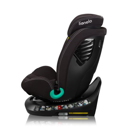 Lionelo - Autosedačka se základnou otočná BASTIAAN ONE i-Size 40-150 cm Black Carbon