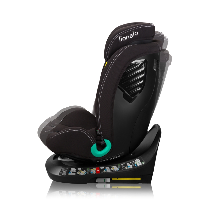 Lionelo - Autosedačka se základnou otočná BASTIAAN ONE i-Size 40-150 cm Black Carbon