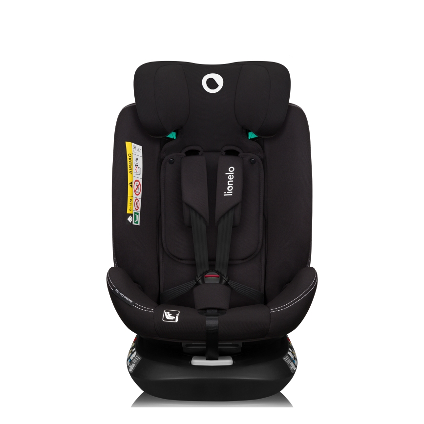 Lionelo - Autosedačka se základnou otočná BASTIAAN ONE i-Size 40-150 cm Black Carbon