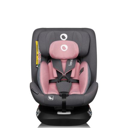 Lionelo - Autosedačka se základnou otočná BASTIAAN ONE i-Size 40-150 cm Pink Rose