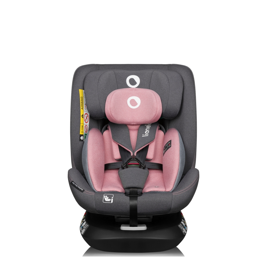 Lionelo - Autosedačka se základnou otočná BASTIAAN ONE i-Size 40-150 cm Pink Rose