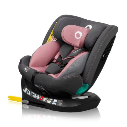 Lionelo - Autosedačka se základnou otočná BASTIAAN ONE i-Size 40-150 cm Pink Rose