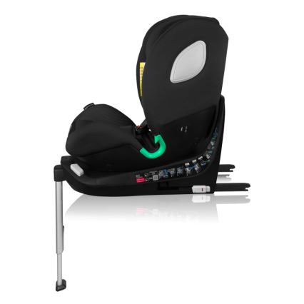 Lionelo - Autosedačka se základnou otočná BRAAM AIR i-Size 40-150 cm Black Carbon