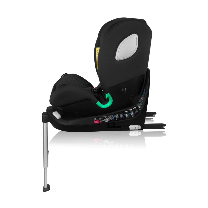 Lionelo - Autosedačka se základnou otočná BRAAM AIR i-Size 40-150 cm Black Carbon