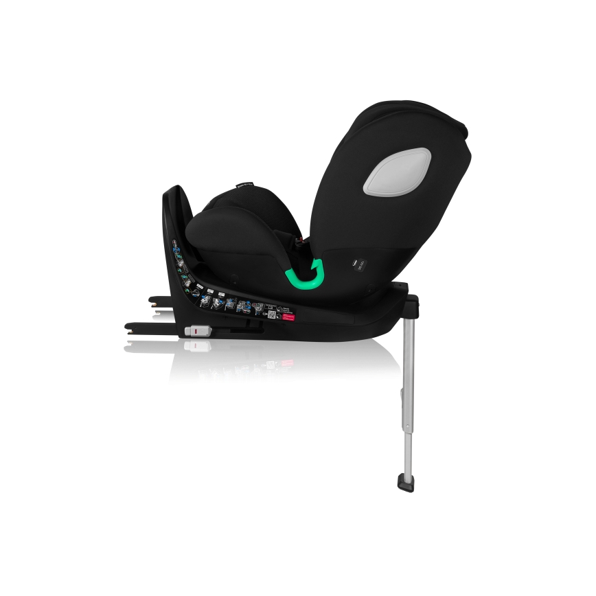Lionelo - Autosedačka se základnou otočná BRAAM AIR i-Size 40-150 cm Black Carbon