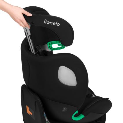 Lionelo - Autosedačka se základnou otočná BRAAM AIR i-Size 40-150 cm Black Carbon