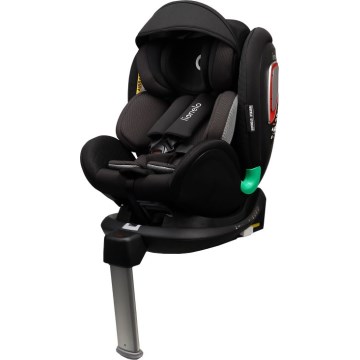 Lionelo - Autosedačka se základnou otočná ANTOON PLUS i-Size 40-105 cm Black Onyx