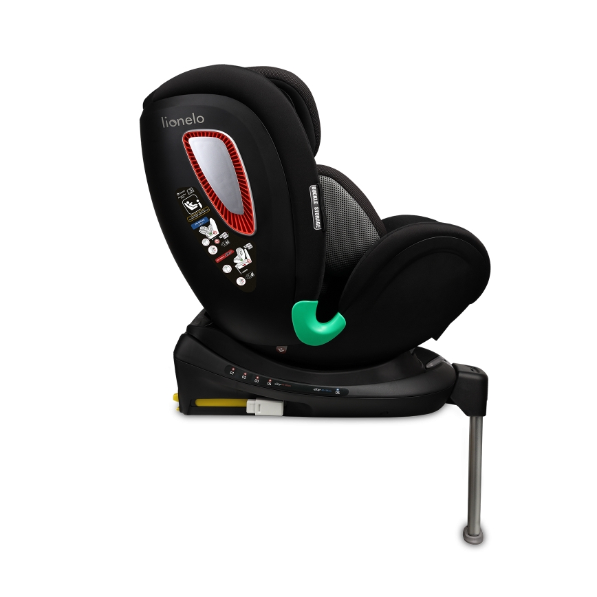 Lionelo - Autosedačka se základnou otočná ANTOON PLUS i-Size 40-105 cm Black Onyx