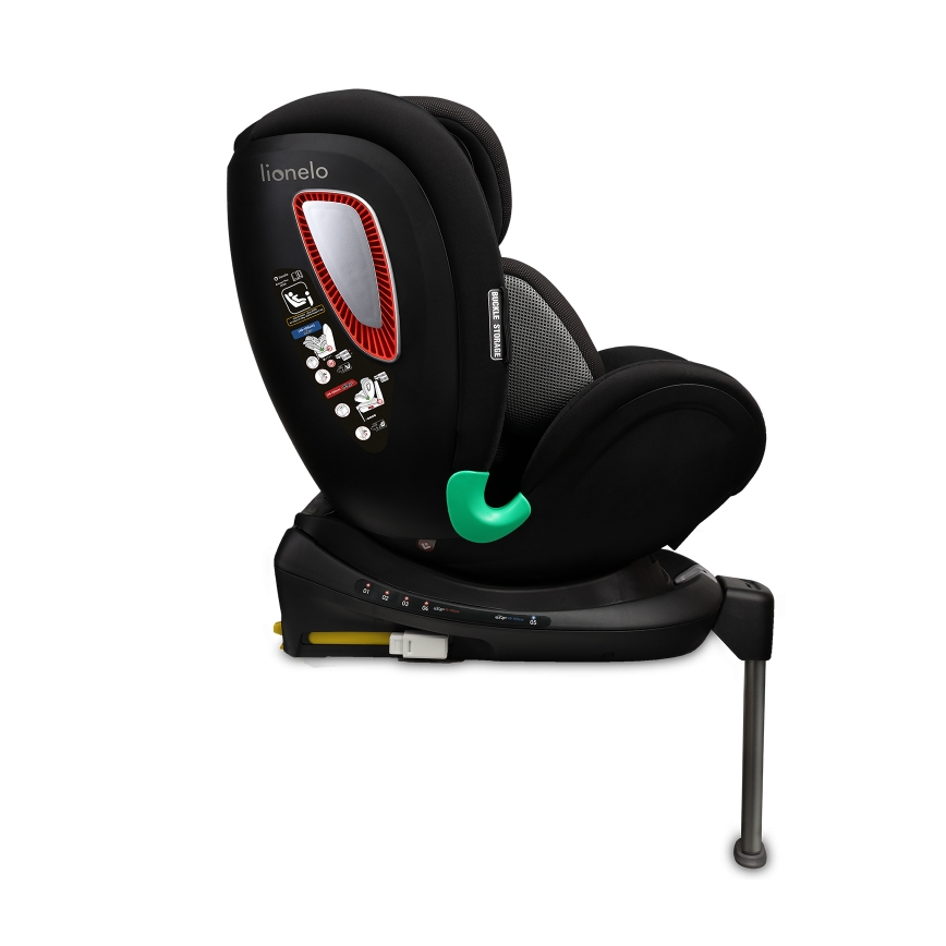 Lionelo - Autosedačka se základnou otočná ANTOON PLUS i-Size 40-105 cm Black Onyx