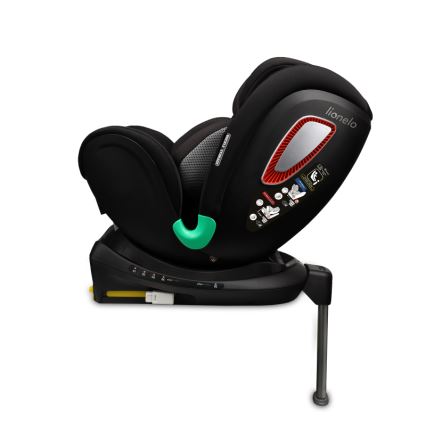 Lionelo - Autosedačka se základnou otočná ANTOON PLUS i-Size 40-105 cm Black Onyx