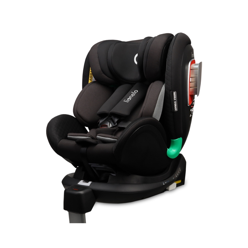 Lionelo - Autosedačka se základnou otočná ANTOON PLUS i-Size 40-105 cm Black Onyx