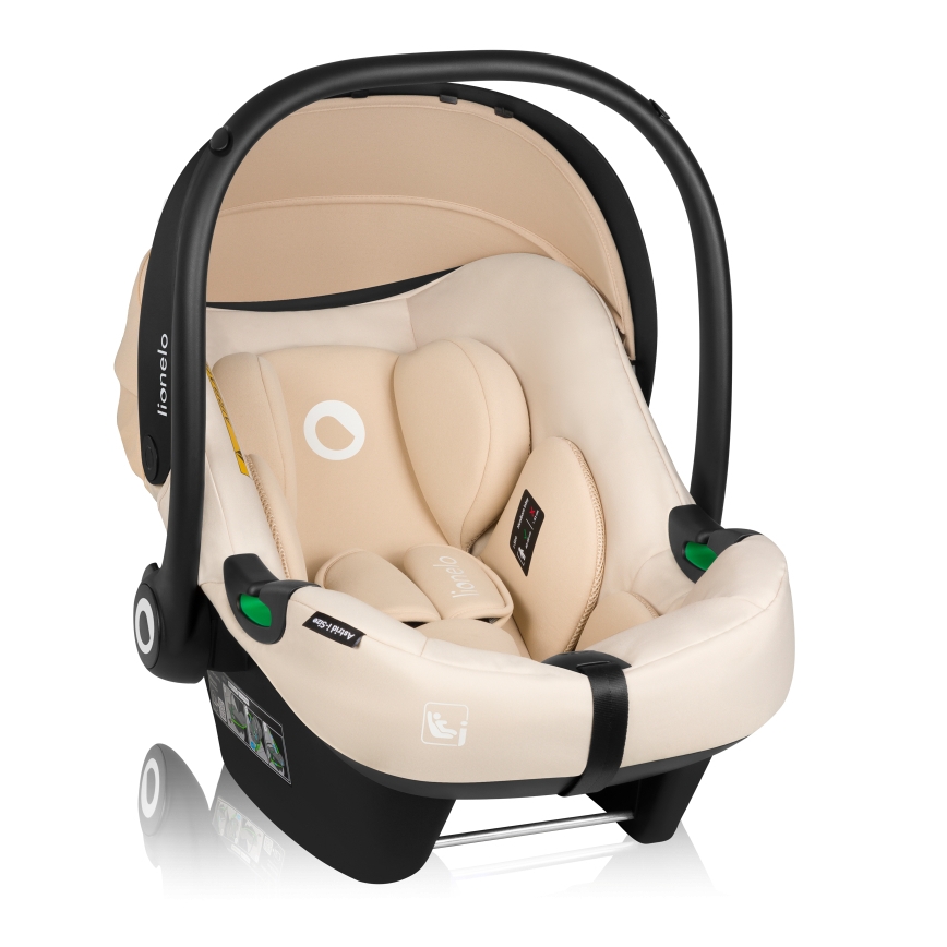 Lionelo - Autosedačka se základnou otočná ASTRID SET i-Size 40-87 cm Beige Sand