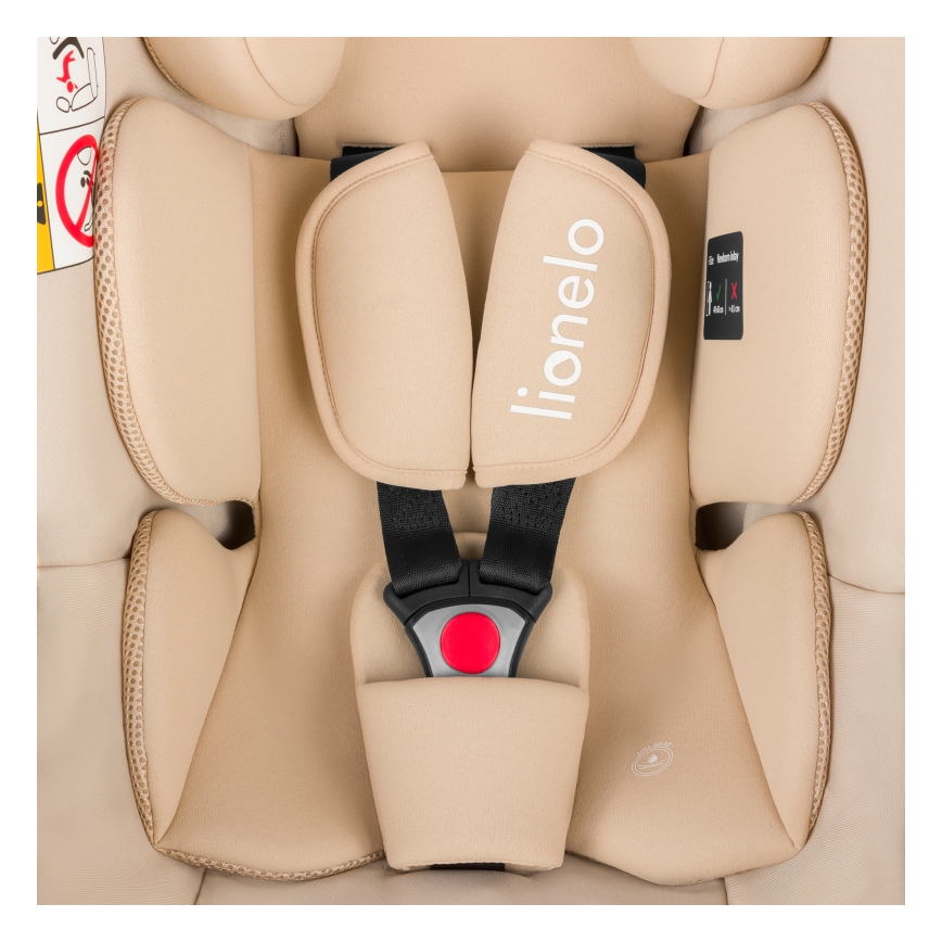 Lionelo - Autosedačka se základnou otočná ASTRID SET i-Size 40-87 cm Beige Sand