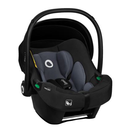 Lionelo - Autosedačka se základnou otočná ASTRID SET i-Size 40-87 cm Black Grey