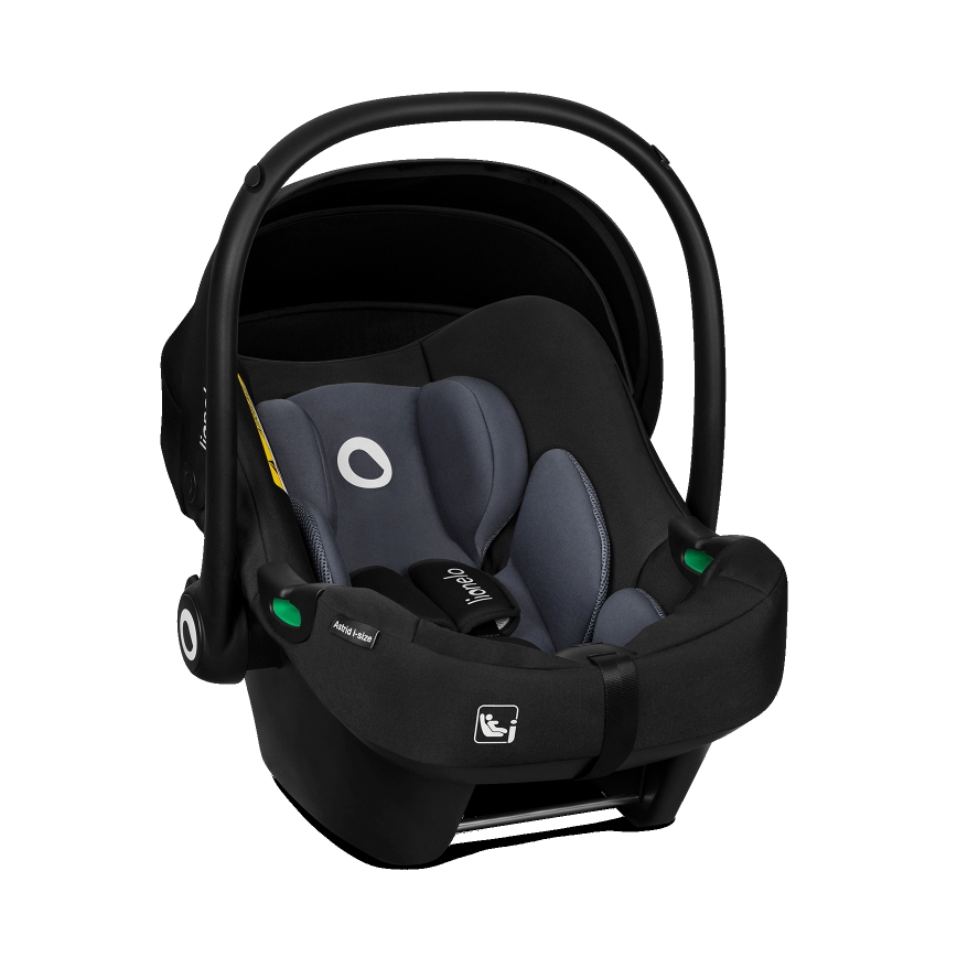Lionelo - Autosedačka se základnou otočná ASTRID SET i-Size 40-87 cm Black Grey