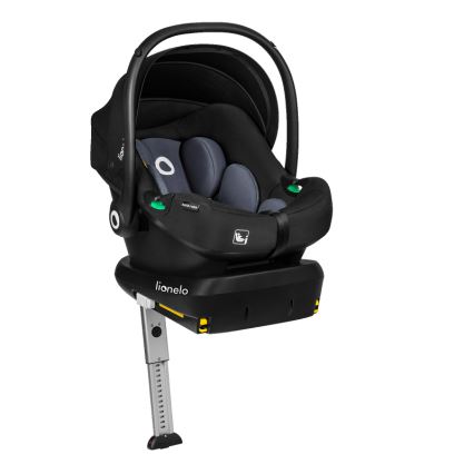 Lionelo - Autosedačka se základnou otočná ASTRID SET i-Size 40-87 cm Black Grey