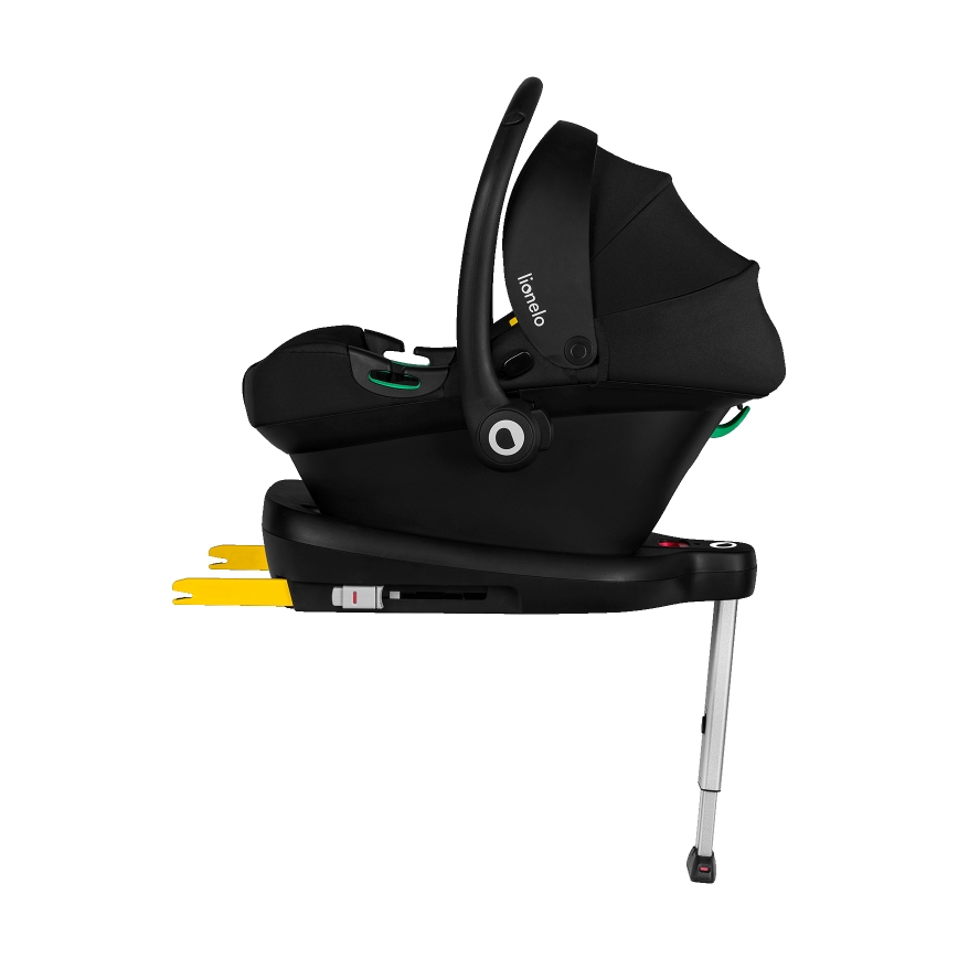 Lionelo - Autosedačka se základnou otočná ASTRID SET i-Size 40-87 cm Black Grey
