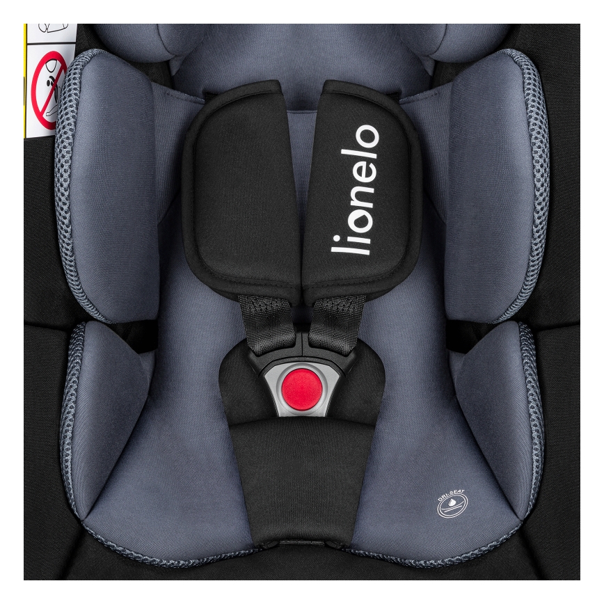 Lionelo - Autosedačka se základnou otočná ASTRID SET i-Size 40-87 cm Black Grey