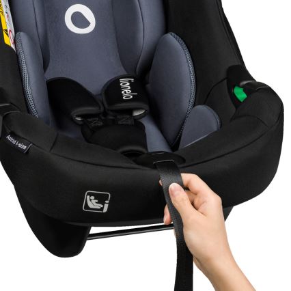 Lionelo - Autosedačka se základnou otočná ASTRID SET i-Size 40-87 cm Black Grey