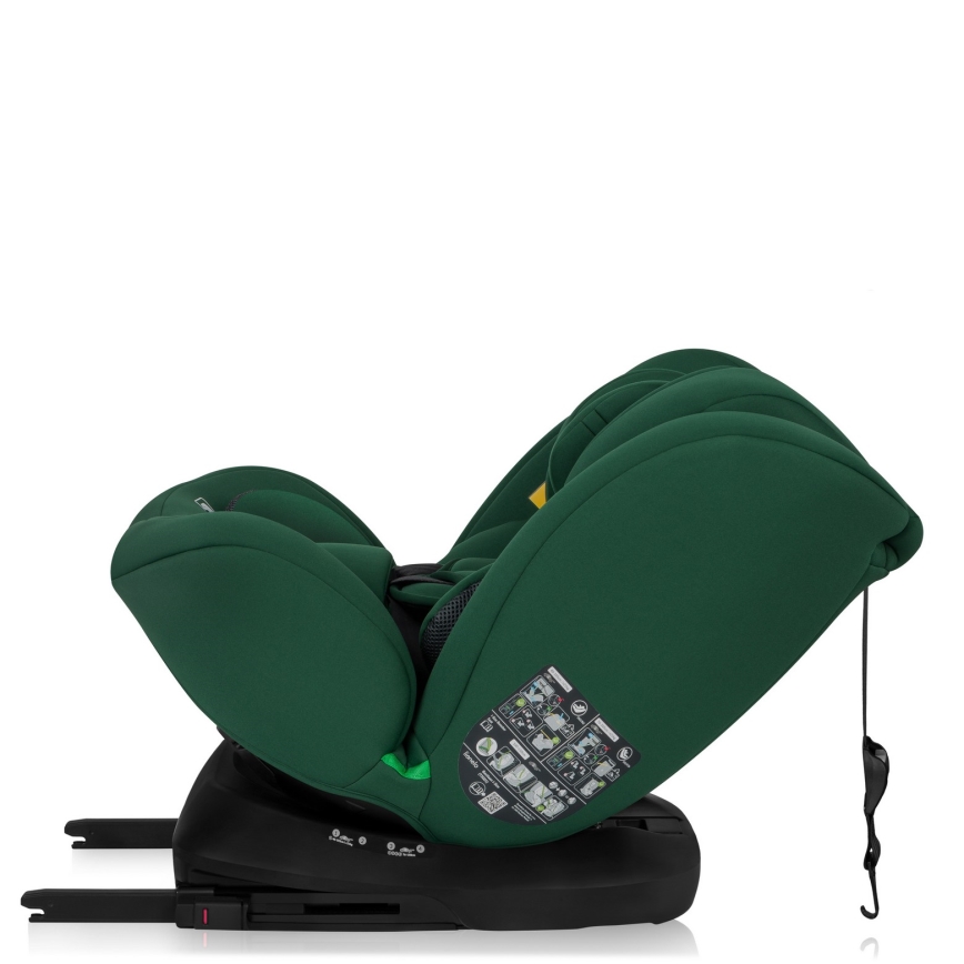 Lionelo - Autosedačka se základnou otočná BASTIAAN i-Size 40-150 cm Green Forest