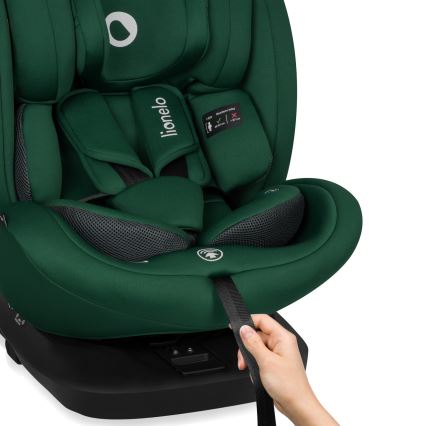 Lionelo - Autosedačka se základnou otočná BASTIAAN i-Size 40-150 cm Green Forest