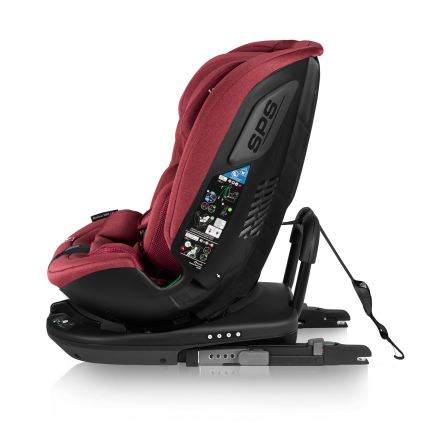 Lionelo - Autosedačka se základnou otočná BASTIAAN i-Size 40-150 cm Red Burgundy