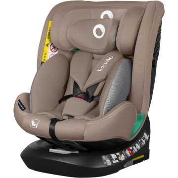 Lionelo - Autosedačka se základnou otočná BASTIAAN ONE i-Size 40-150 cm Beige Sand