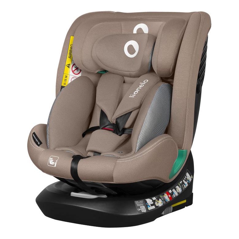 Lionelo - Autosedačka se základnou otočná BASTIAAN ONE i-Size 40-150 cm Beige Sand