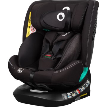 Lionelo - Autosedačka se základnou otočná BASTIAAN ONE i-Size 40-150 cm Black Carbon