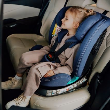 Lionelo - Autosedačka se základnou otočná BASTIAAN ONE i-Size 40-150 cm Blue Navy