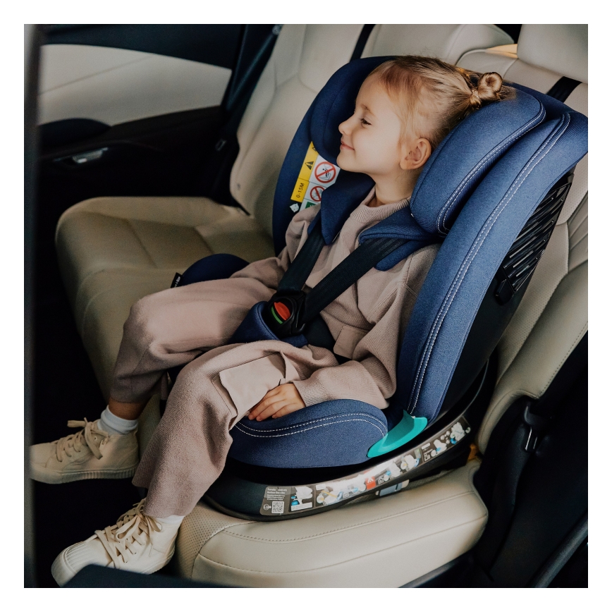 Lionelo - Autosedačka se základnou otočná BASTIAAN ONE i-Size 40-150 cm Blue Navy