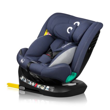 Lionelo - Autosedačka se základnou otočná BASTIAAN ONE i-Size 40-150 cm Blue Navy