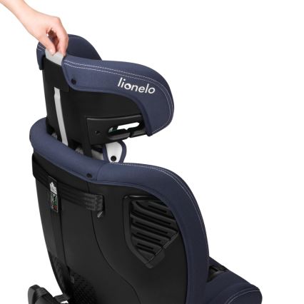 Lionelo - Autosedačka se základnou otočná BASTIAAN ONE i-Size 40-150 cm Blue Navy