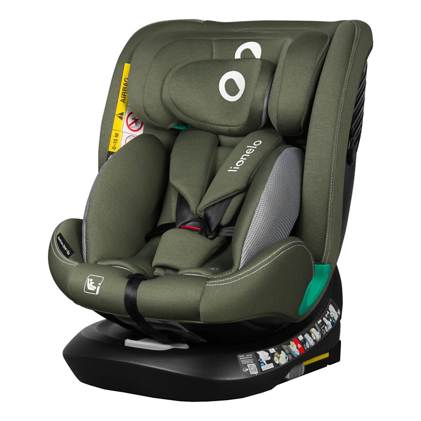Lionelo - Autosedačka se základnou otočná BASTIAAN ONE i-Size 40-150 cm Green Olive