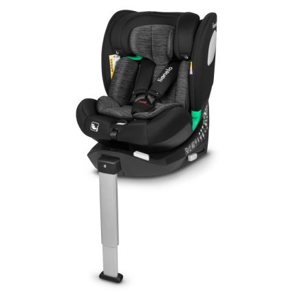 Lionelo - Autosedačka se základnou otočná BRAAM i-Size 40-150 cm Black Carbon