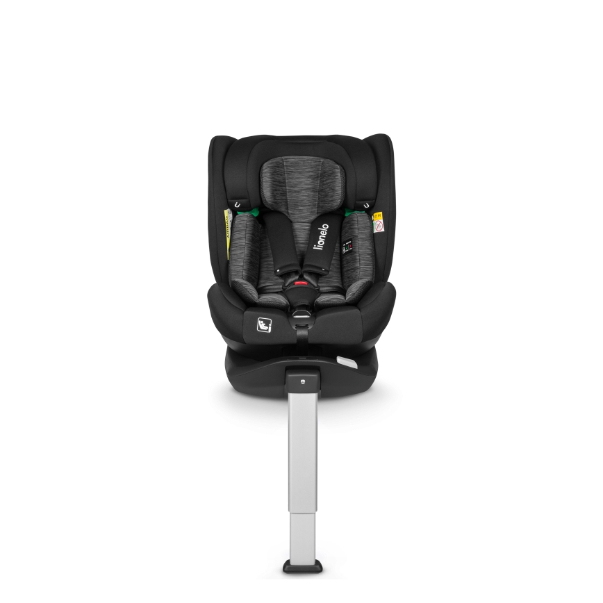 Lionelo - Autosedačka se základnou otočná BRAAM i-Size 40-150 cm Black Carbon