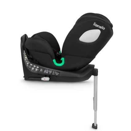 Lionelo - Autosedačka se základnou otočná BRAAM i-Size 40-150 cm Black Carbon