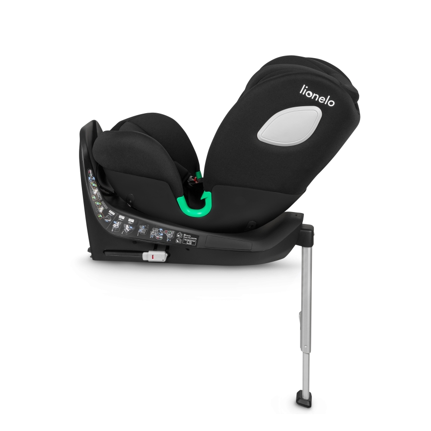 Lionelo - Autosedačka se základnou otočná BRAAM i-Size 40-150 cm Black Carbon