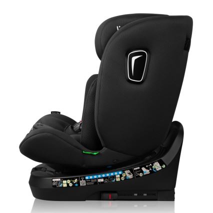 Lionelo - Autosedačka se základnou otočná BRAVE i-Size 40-150 cm Black Carbon