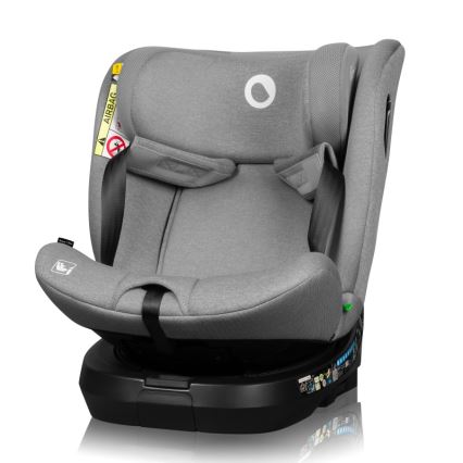 Lionelo - Autosedačka se základnou otočná BRAVE i-Size 40-150 cm Grey Stone