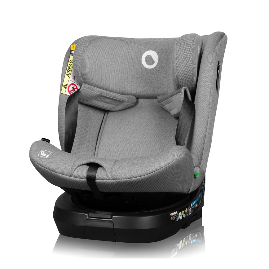Lionelo - Autosedačka se základnou otočná BRAVE i-Size 40-150 cm Grey Stone