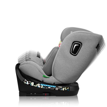 Lionelo - Autosedačka se základnou otočná BRAVE i-Size 40-150 cm Grey Stone