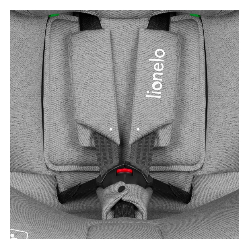 Lionelo - Autosedačka se základnou otočná BRAVE i-Size 40-150 cm Grey Stone