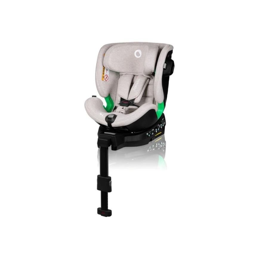Lionelo - Autosedačka se základnou otočná HARMONY i-Size 40-150 cm béžová