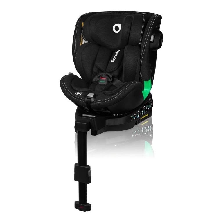Lionelo - Autosedačka se základnou otočná HARMONY i-Size 40-150 cm černá