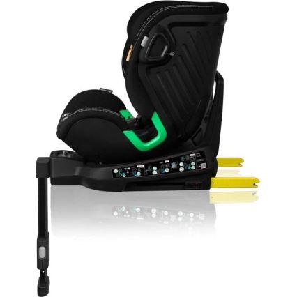 Lionelo - Autosedačka se základnou otočná HARMONY i-Size 40-150 cm černá