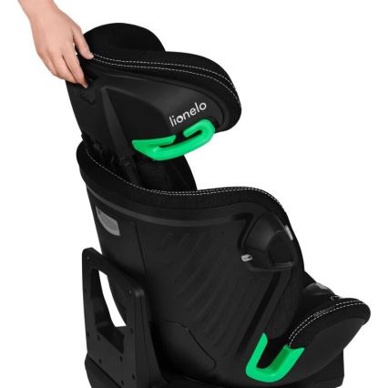 Lionelo - Autosedačka se základnou otočná HARMONY i-Size 40-150 cm černá