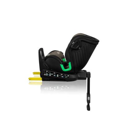 Lionelo - Autosedačka se základnou otočná HARMONY i-Size 40-150 cm černá/olivová